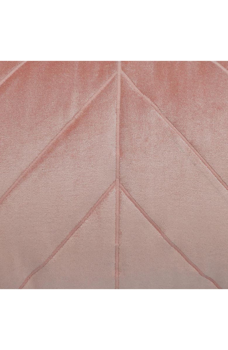 PARKLAND COLLECTION Tobyn Tran Velvet Geometric Stitched Pillow, Alternate, color, Pink