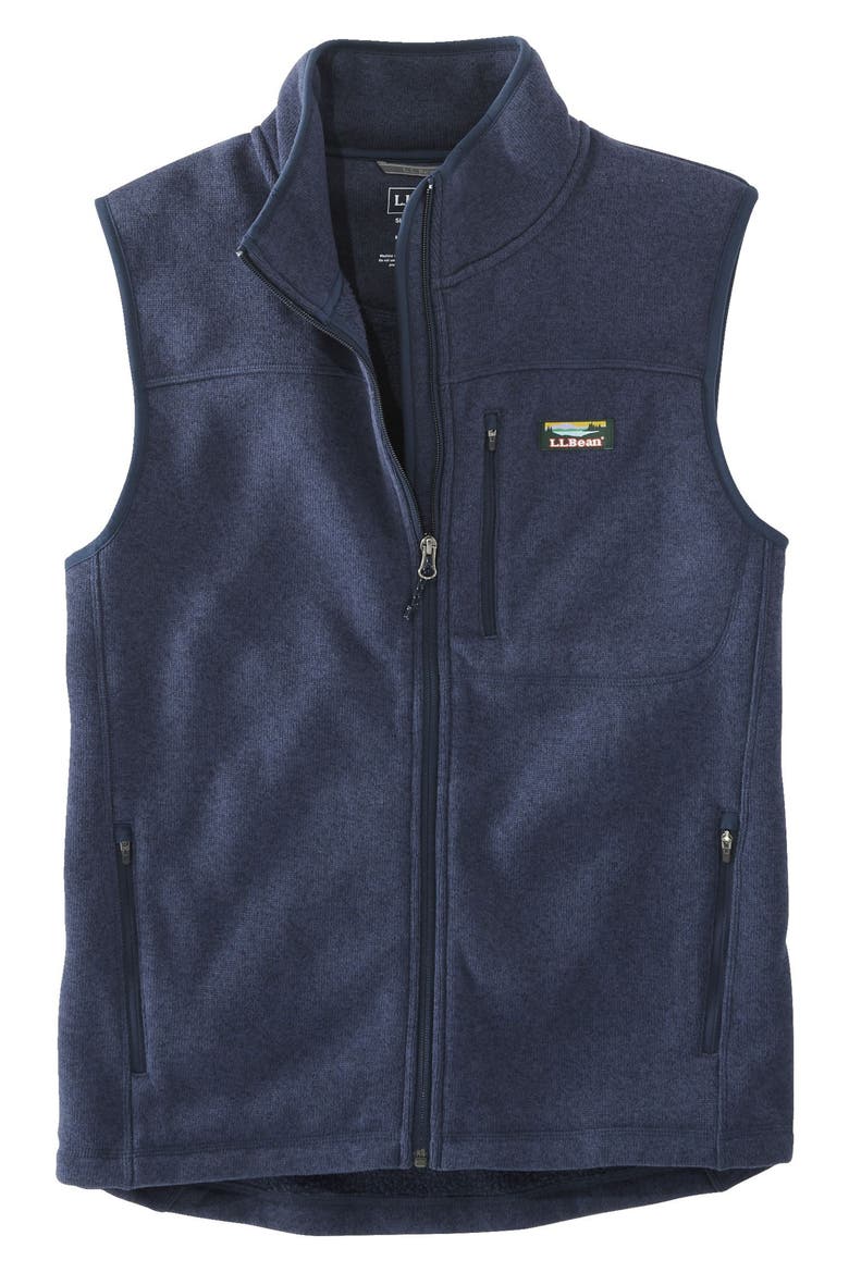 Sweater Fleece Vest, Main, color, BRIGHT NAVY