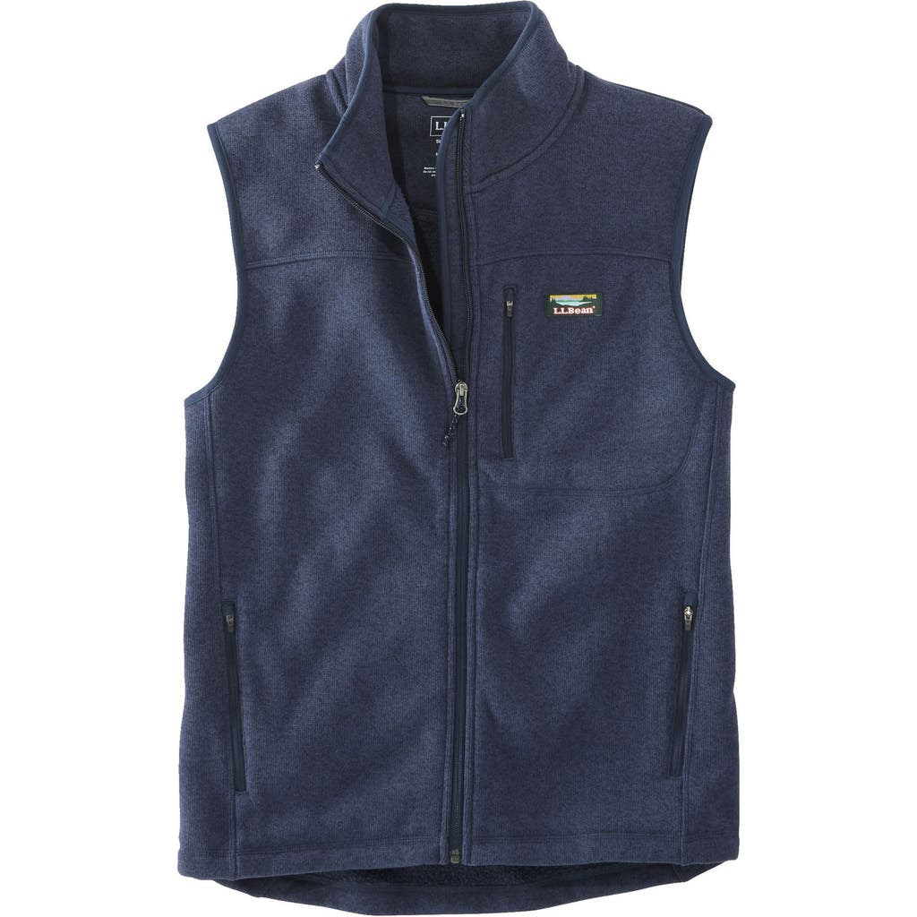 L.l.bean Sweater Fleece Vest In Blue