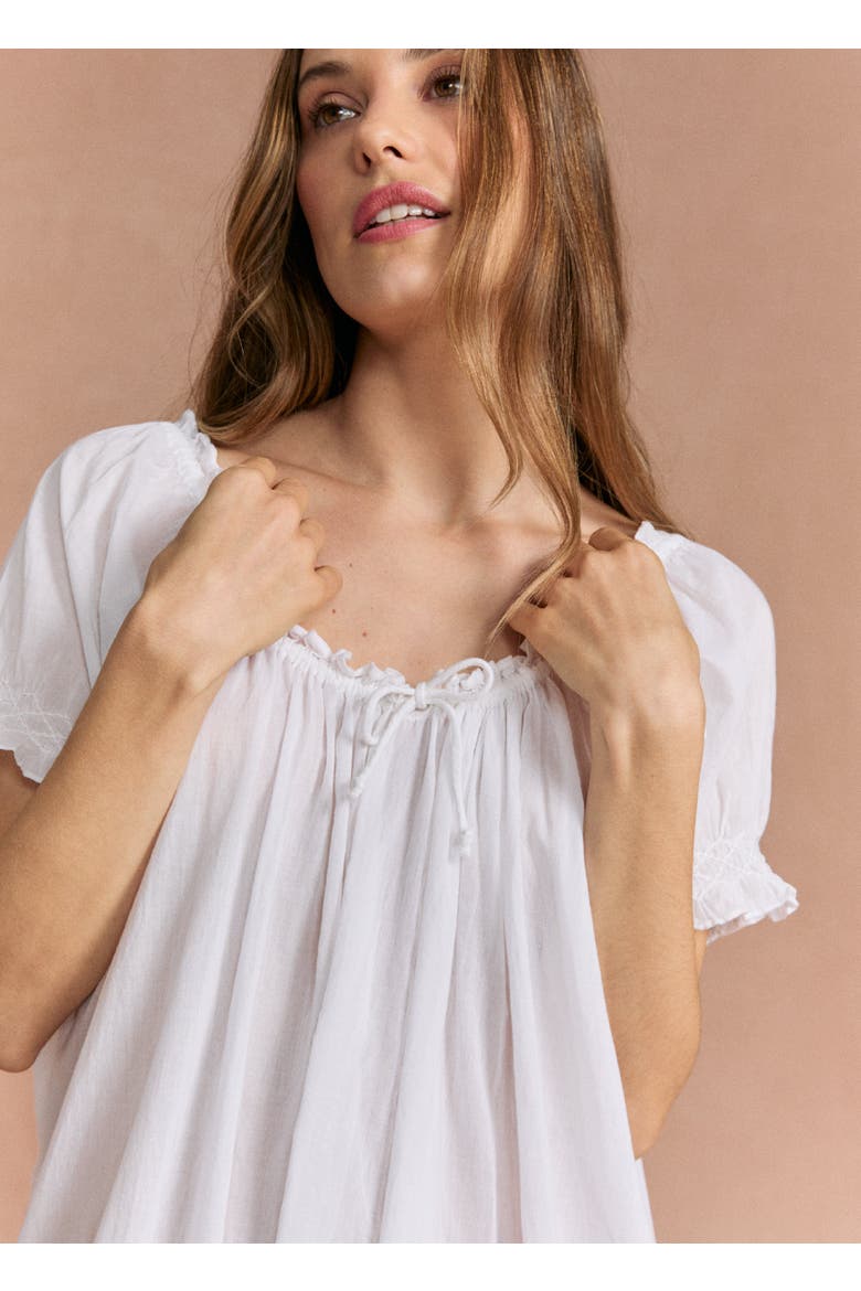 Clover Nightdress, Alternate, color, White