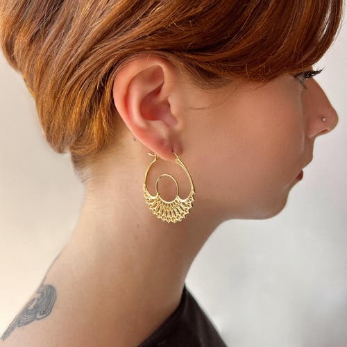 Astor & Orion Iris Hoops In Gold