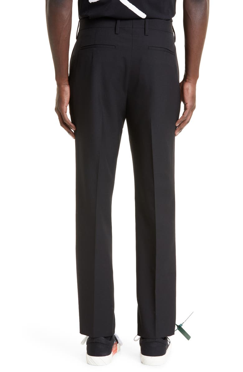 Off-White Corp Skinny Virgin Wool Pants, Alternate, color, 