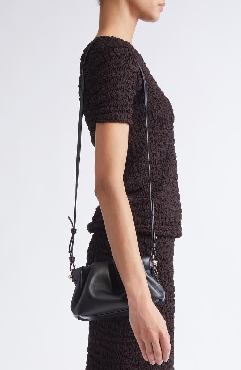 Christian Louboutin Mini Eva Leather Crossbody Bag, Alternate, color, Bk01 Black