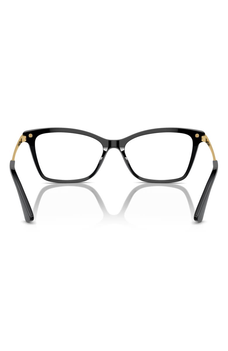 Dolce&Gabbana 56mm Rectangular Optical Glasses, Alternate, color, 