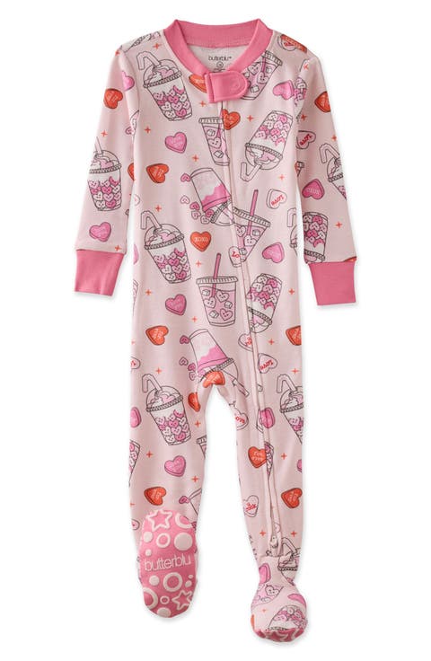 Cruz One-Piece Fitted Organic Cotton Footie Pajamas (Baby)