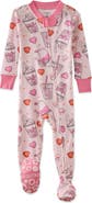 BUTTERBLU Cruz One-Piece Fitted Organic Cotton Footie Pajamas