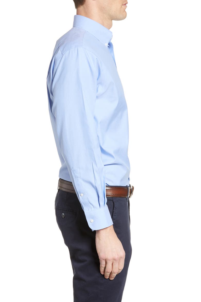nordstrom smartcare dress shirt Nordstrom Mens Shop Blue Textured Check Smartcare Dress Shirt 15.5 33