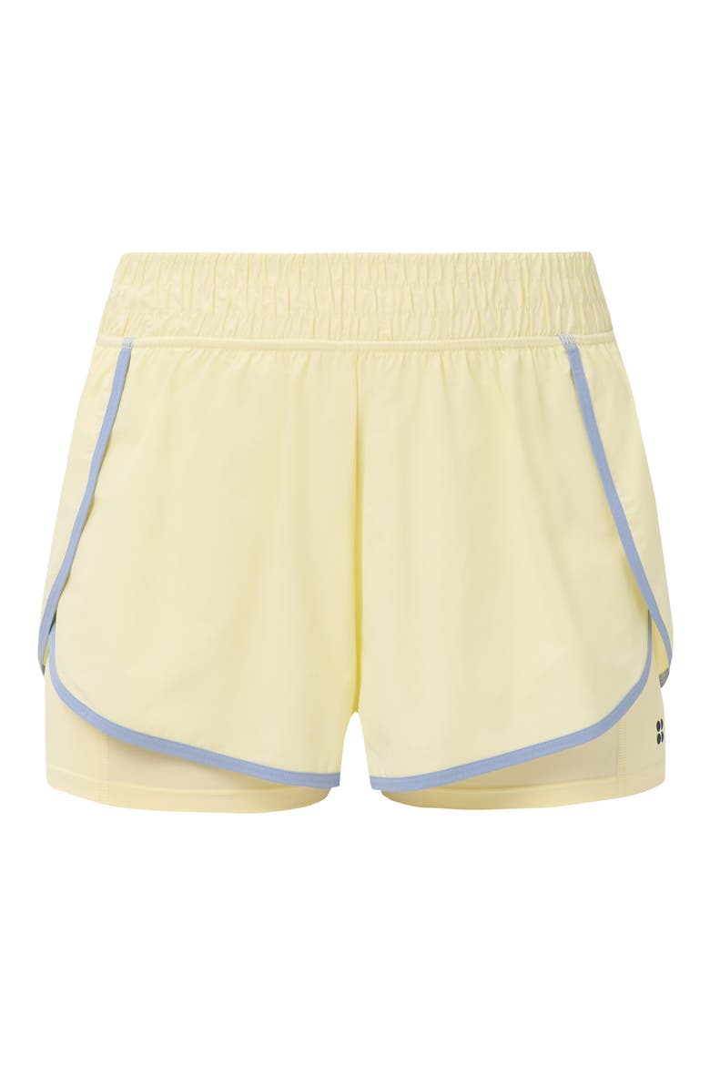 2-in-1 Multi-Train Performance Shorts, Alternate, color, BUTTERSCOTCH YELLOW/ BLUE