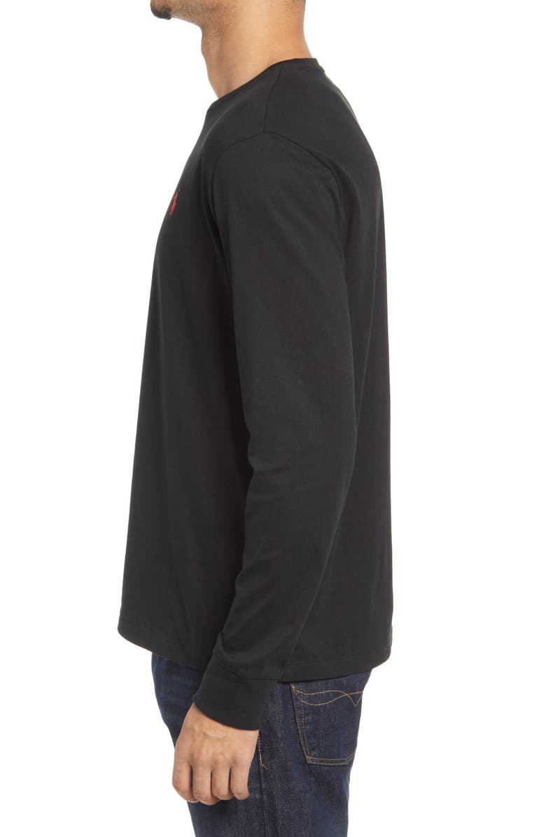 Polo Ralph Lauren Men
s Embroidered Logo Long Sleeve Cotton T-Shirt, Alternate, color,