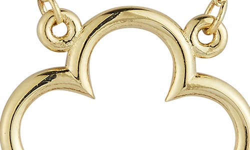 Ember Fine Jewelry 14k Gold Clover Pendant Necklace In Gold