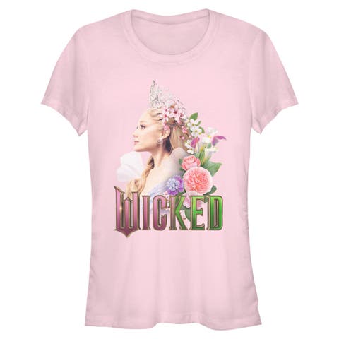 Junior's Wicked For Good Glinda Side Profile Pose  Graphic T-Shirt