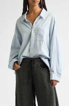 Oversize Oxford Button-Up Shirt
