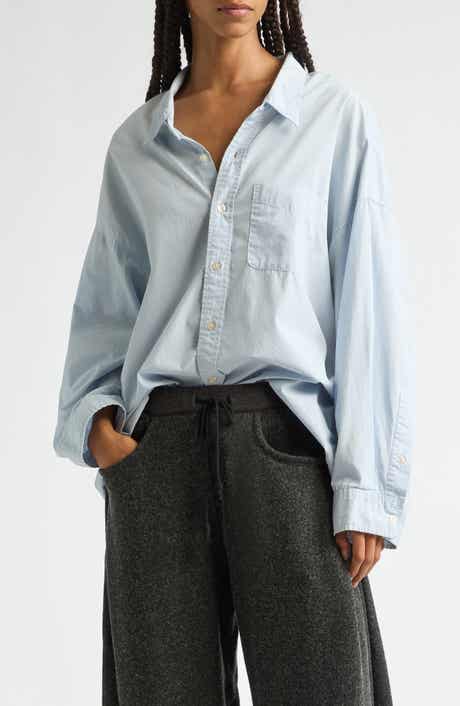 Oversize Oxford Button-Up Shirt