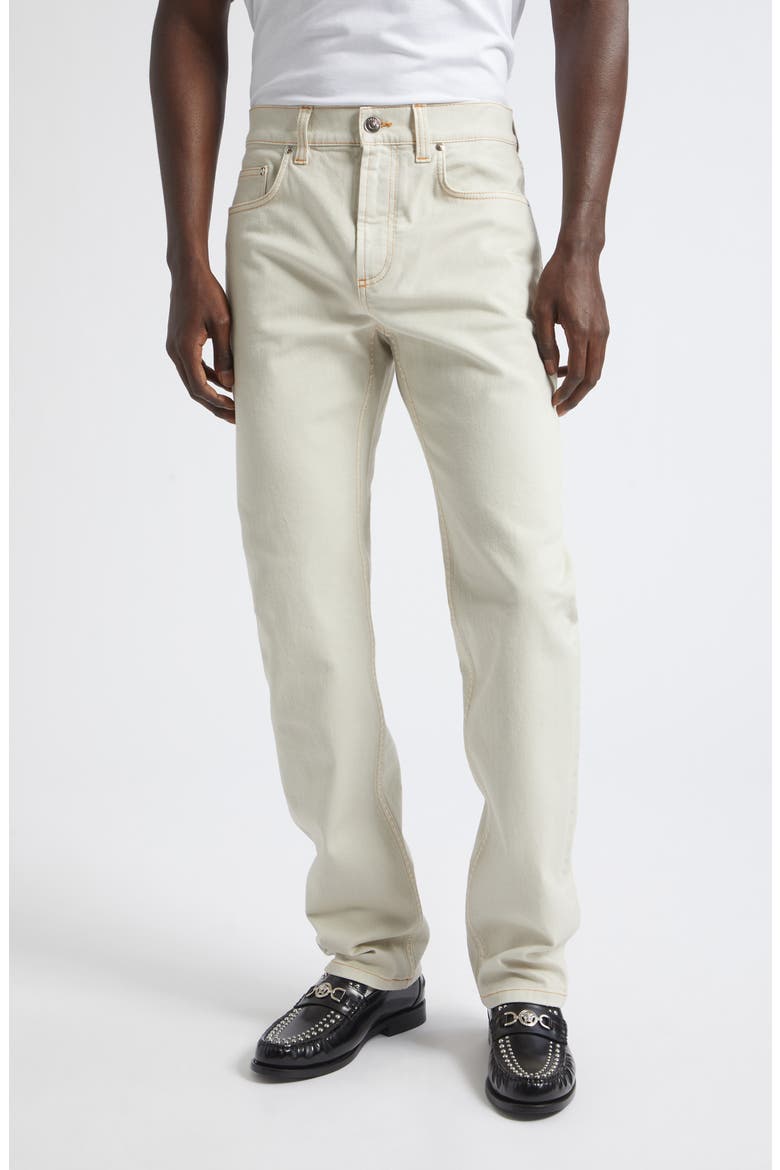 Tapered Leg Jeans, Main, color, WHITE