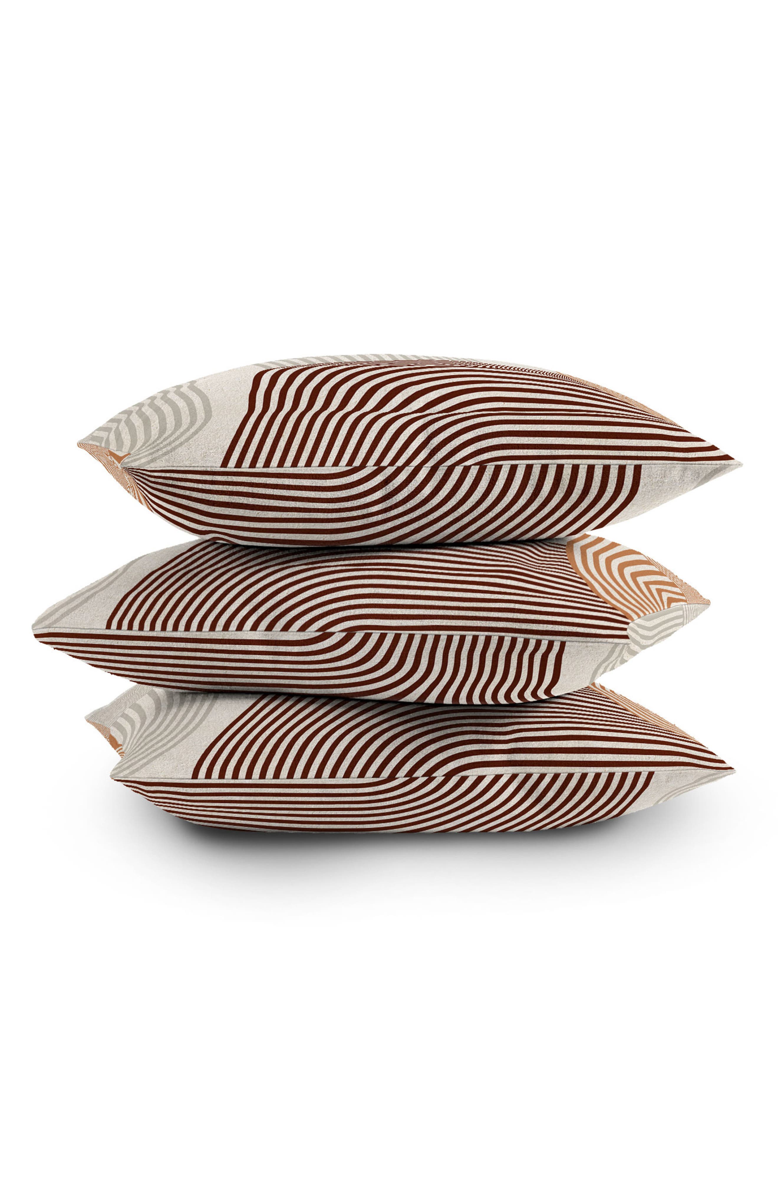 Iveta Mid Century Line Throw Pillow