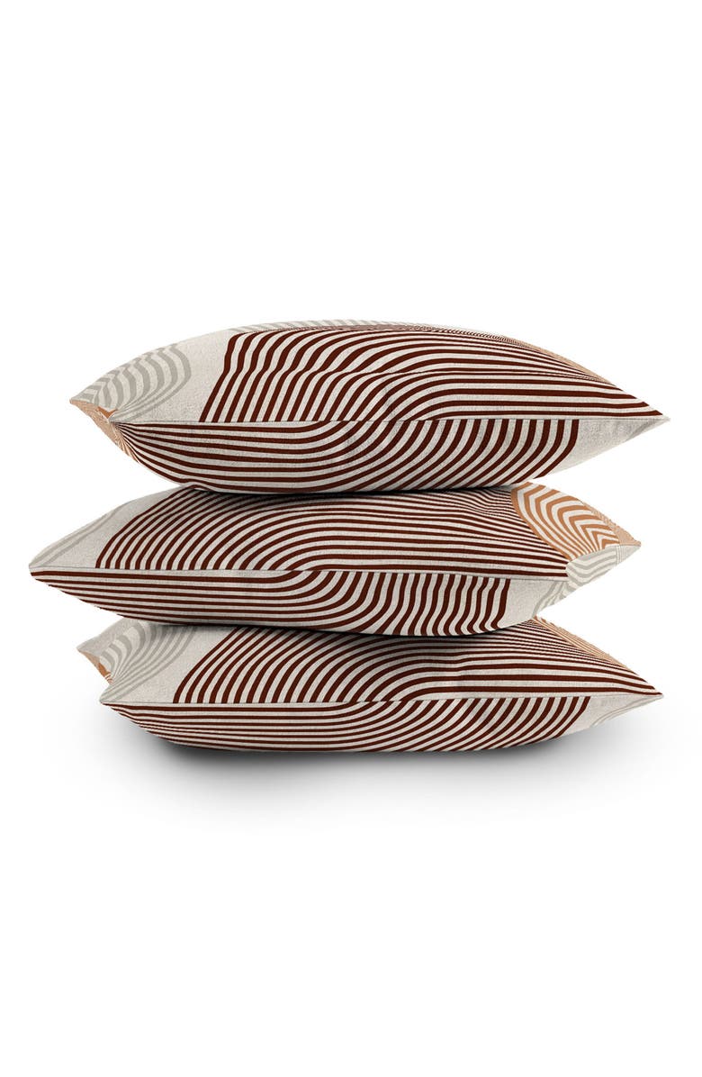 Deny Designs Iveta Mid Century Line Throw Pillow, Alternate, color, Beige