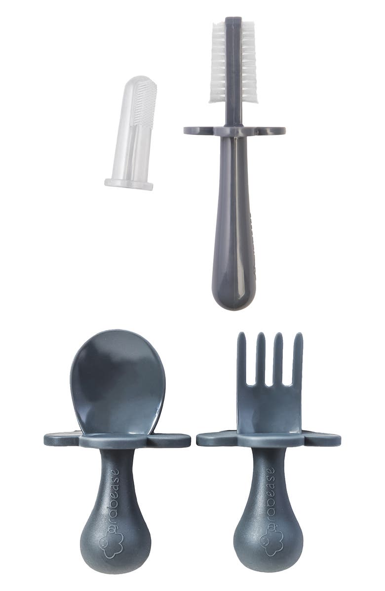 Grabease Toothbrush, Fork & Spoon Set, Main, color,