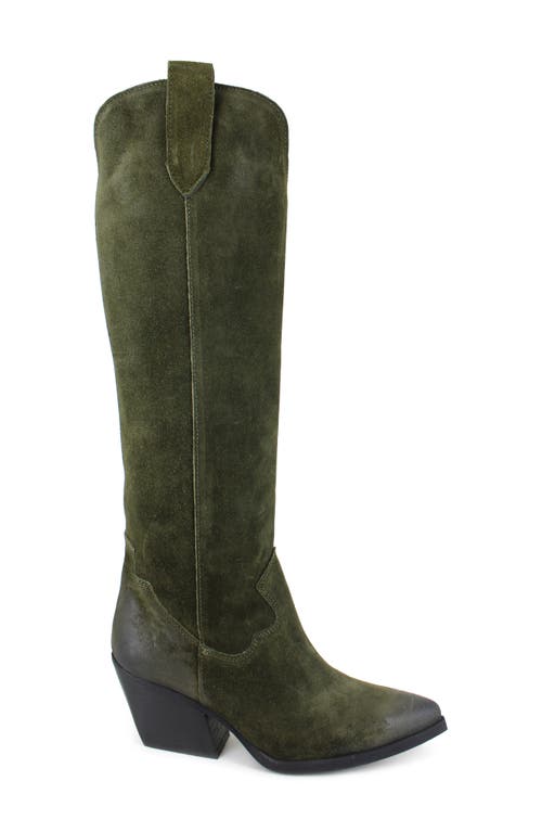 Zigi Valezka Knee High Boot In Green