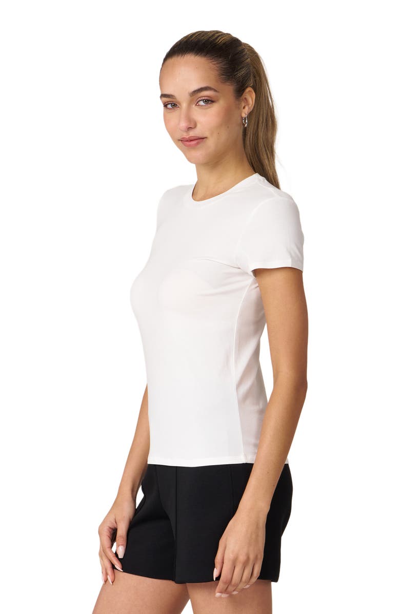 Rebody Active Rebody Essentials Fitted Short Sleeve Top, Alternate, color, White