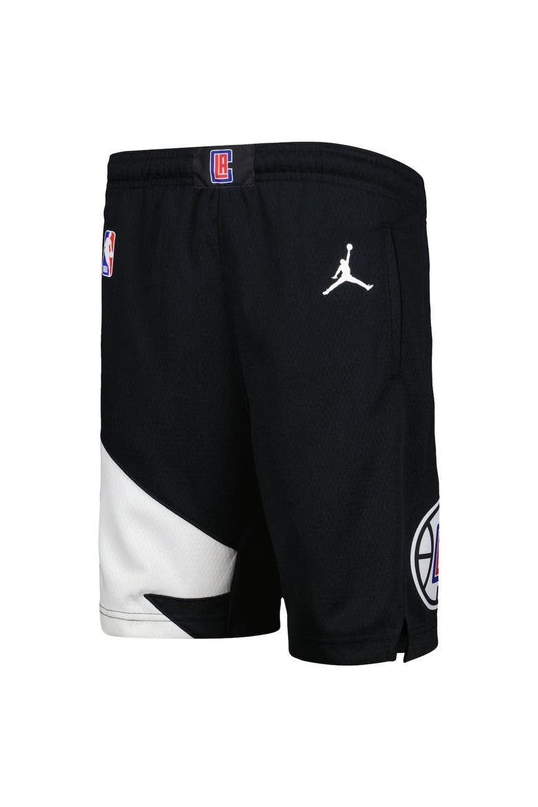 Youth Jordan Brand Black LA Clippers Statement Edition Swingman Performance Shorts, Alternate, color, Black