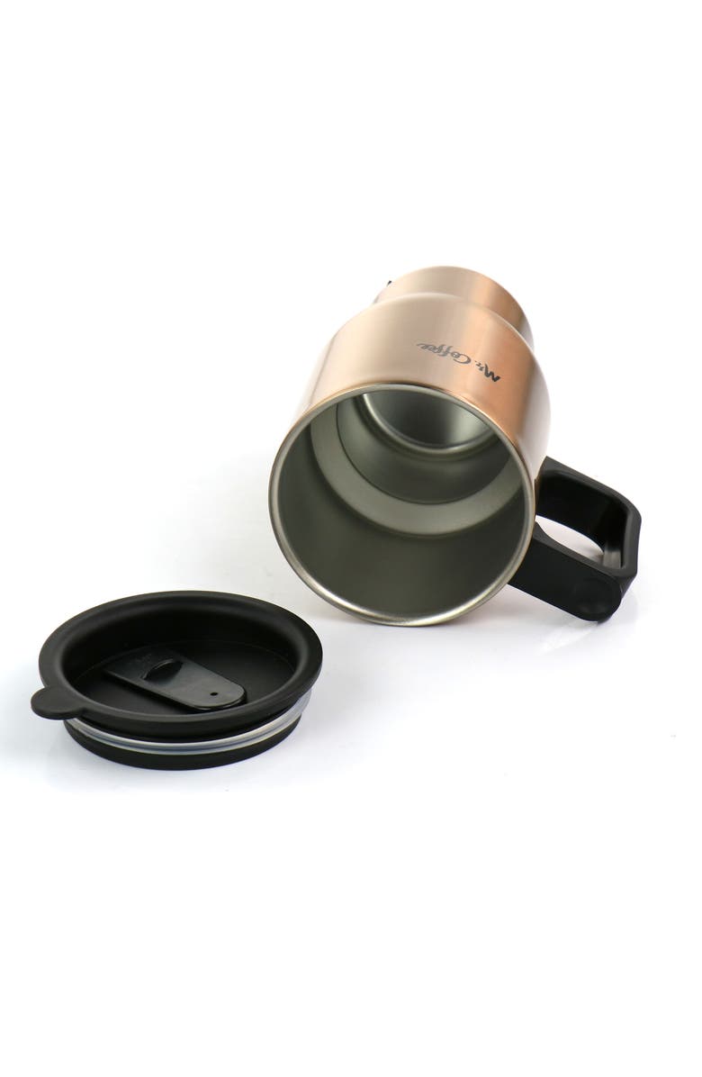 Mr. Coffee 2 Piece Thermal Bottle and Travel Mug, Alternate, color, Metallic Rust/Copper