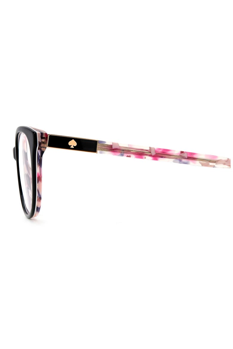 joshann 52mm oval optical glasses, Alternate, color, BLACK