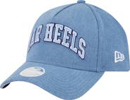 New Era Women's New Era Denim North Carolina Tar Heels A-Frame 9FORTY Adjustable Hat