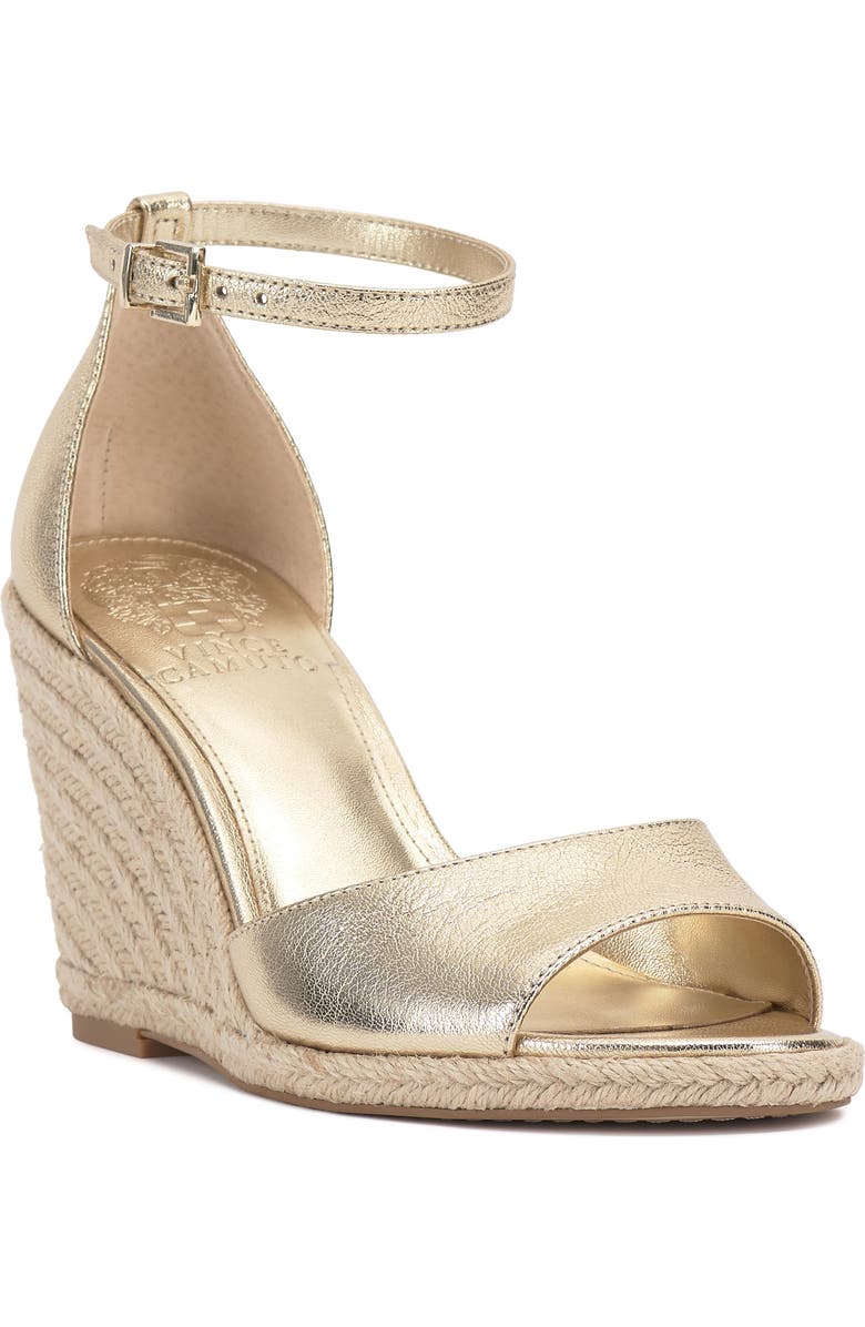 Vince Camuto Felyn Espadrille Wedge Sandal, Main, color, Egyptian Gold