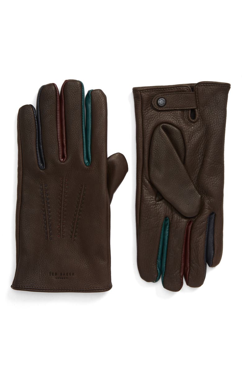 Ted Baker London Parm Leather Gloves, Main, color,