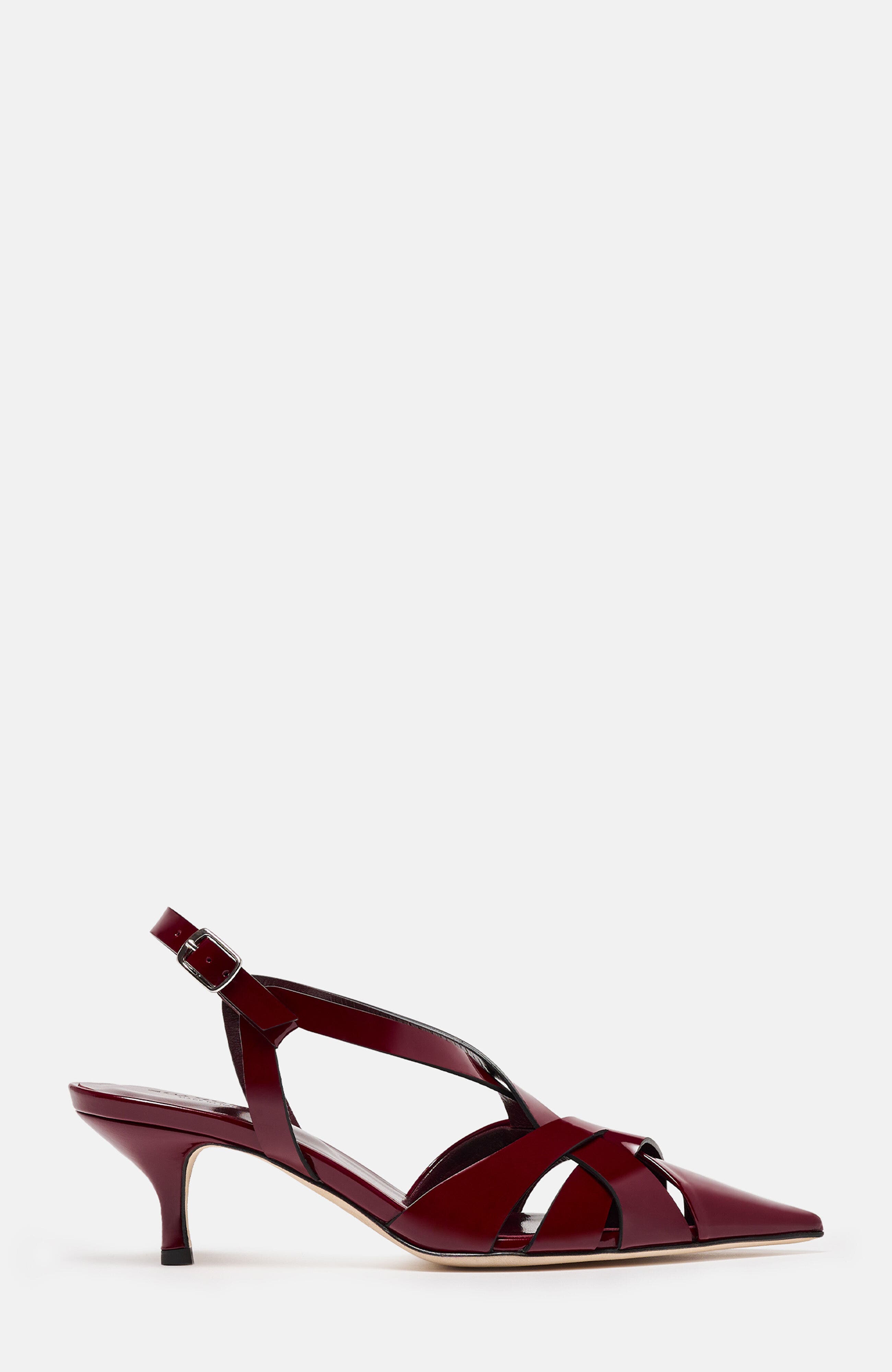 Clio Pumps, Alternate, color, Burgundy - Patent