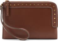 MANGO Stud Detail Faux Leather Wristle