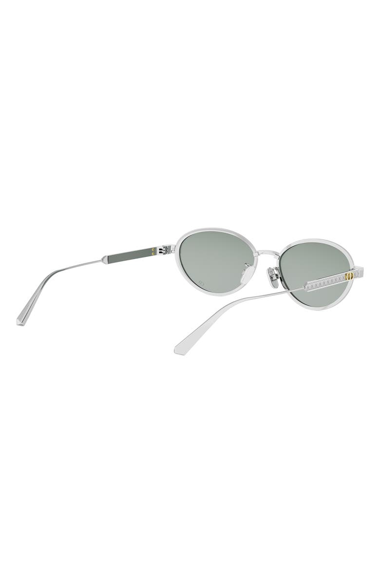 DIOR 'DIORCANNAGE R1U Oval Sunglasses, Alternate, color, Shiny Palladium / Blue Mirror