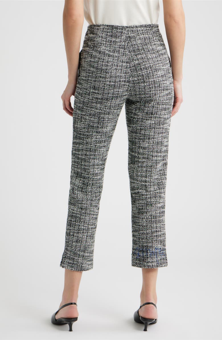 Hue Stretch Bouclé Skimmer Pants, Alternate, color, Black