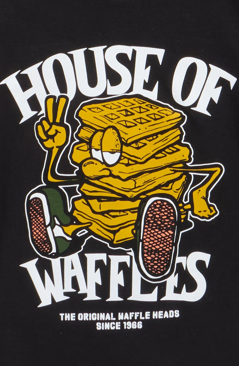 Vans Kids' House of Waffles Graphic T-Shirt, Alternate, color, Black