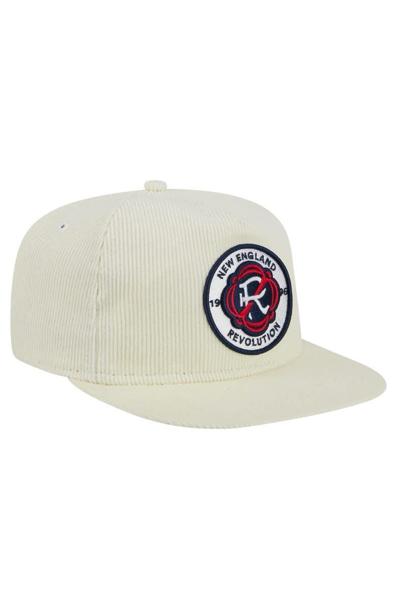 New Era Men's New Era Cream New England Revolution 2025 Kickoff Snapback Golfer Hat, Alternate, color, Cream