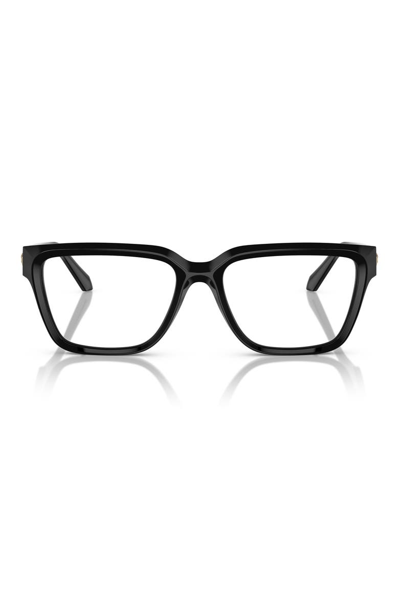 53mm Rectangular Optical Glasses, Main, color, BLACK