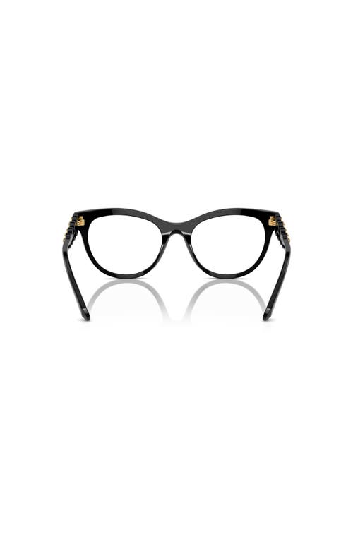 Swarovski 52mm Round Optical Glasses In Black