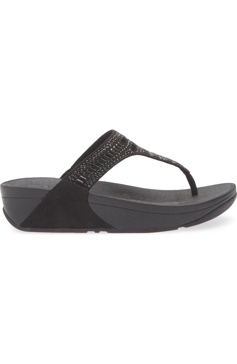 FitFlop Crystal Wedge Flip Flop, Alternate, color,