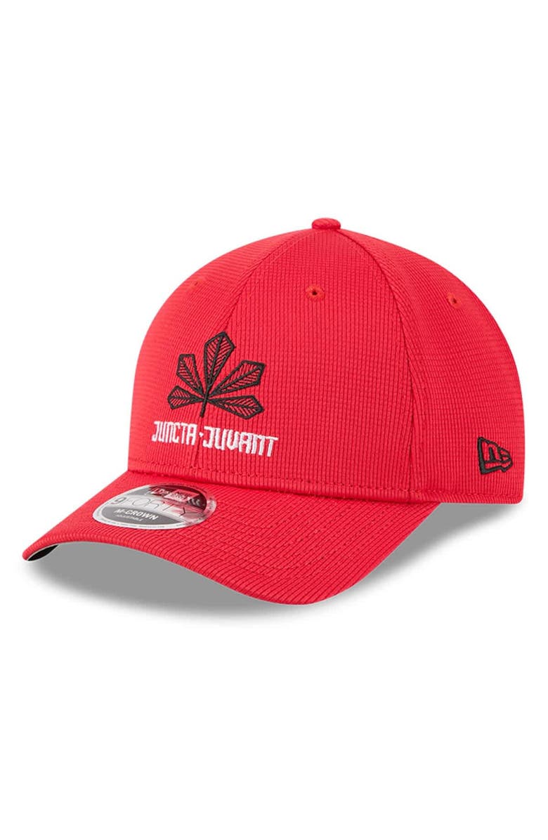 New Era Men's New Era Red Cincinnati Reds City Connect Batting Practice 9FORTY M-Crown Adjustable Hat, Main, color, Red