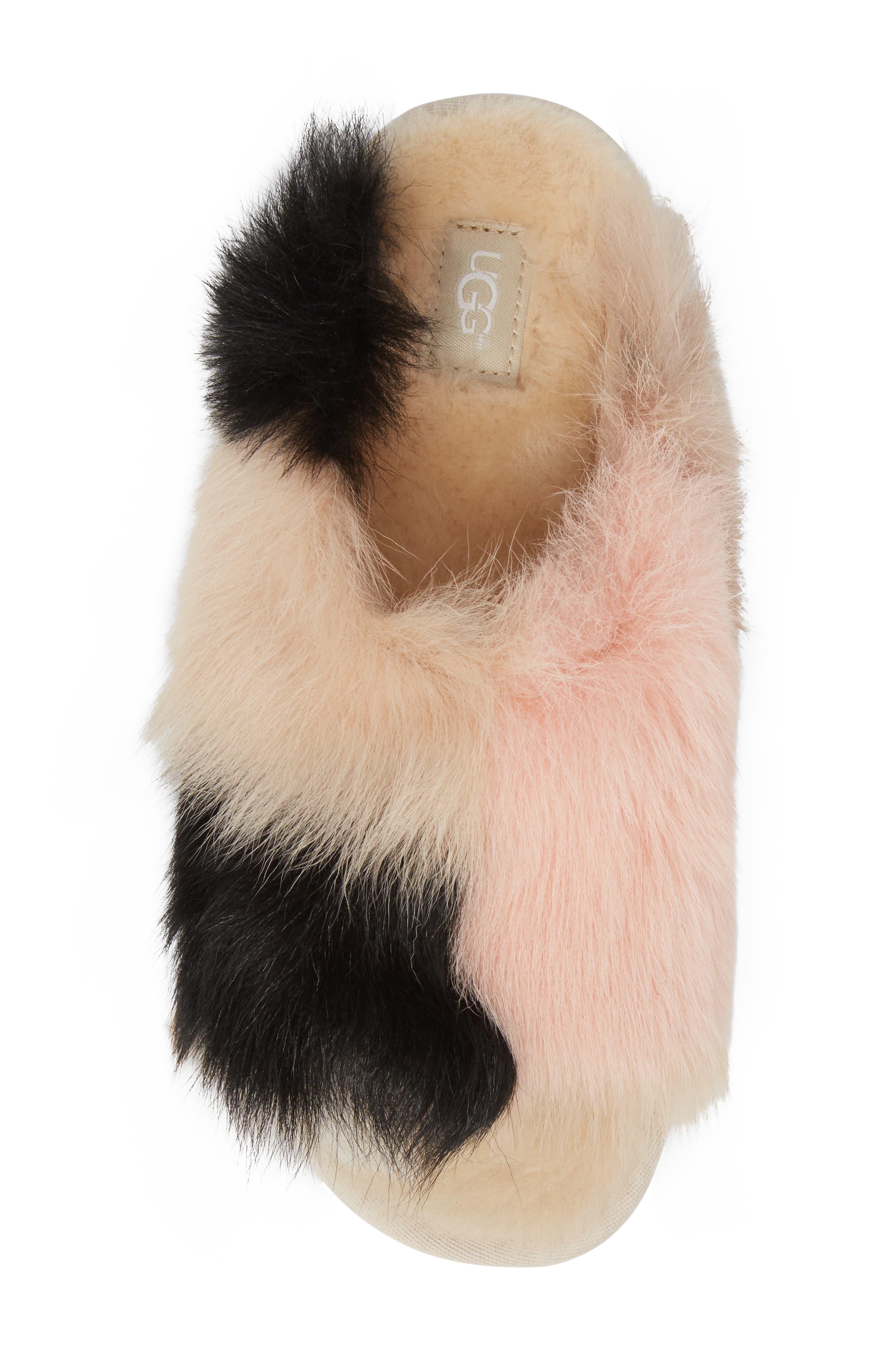 UGG<sup>®</sup> Shag It Crazy Genuine Toscana Shearling Slide Sandal, Alternate, color, 