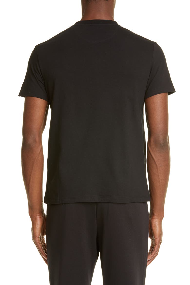 V-Logo T-Shirt, Alternate, color, BLACK/ WHITE