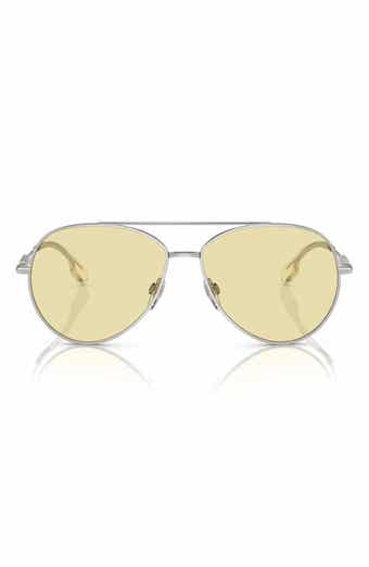 Burberry 58mm Polarized Aviator Sunglasses