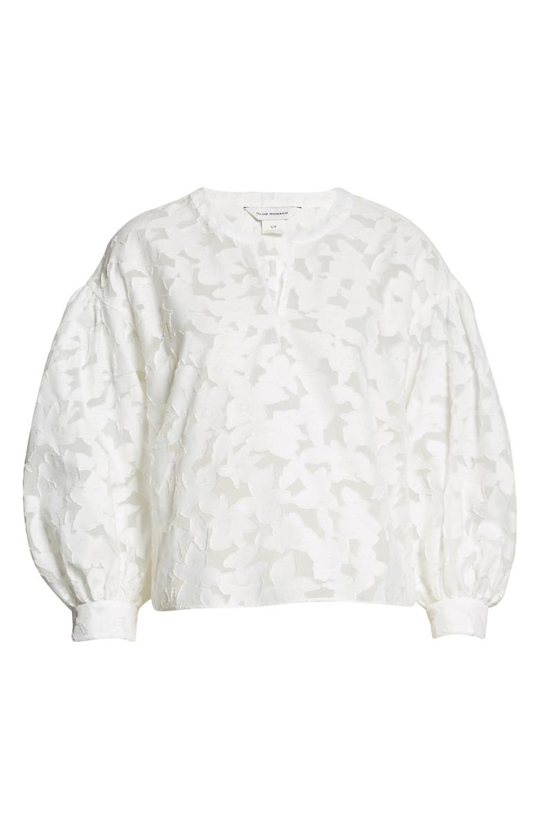 Club Monaco Sculptured Sleeve Top, Alternate, color,