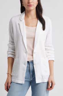Caslon® Cotton Gauze Blazer