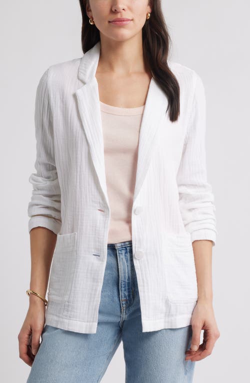 Caslonr Caslon(r) Cotton Gauze Blazer