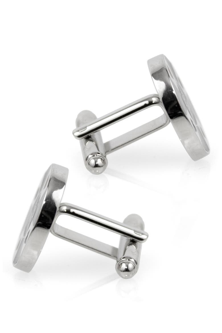 Poker Chip Cuff Links, Alternate, color, BLACK