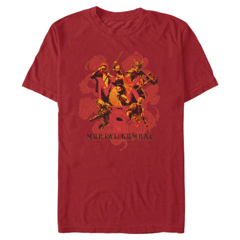 Men's Mortal Kombat II Champions vs Villains Group Shot  Graphic T-Shirt