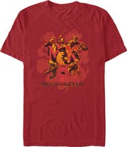 Mortal Kombat II Men's Mortal Kombat II Champions vs Villains Group Shot Graphic T-Shirt