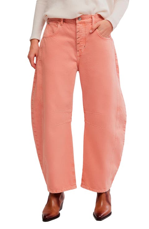 We The Free Good Luck Mid Rise Barrel Leg Jeans