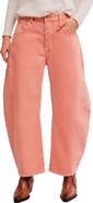 Free People We The Free Good Luck Mid Rise Barrel Leg Jeans